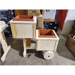 2-WHEEL PLANTER 13X26X25.5"