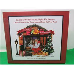 SANTA'S WONDERLAND PICTURE FRAME (4" X 6")