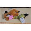 Image 1 : FLOPPY FOX AND DUCK CHEW TOY