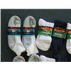 Image 2 : Qty 20 Men's Extra Wide & Medical Socks in White, Black, Gray