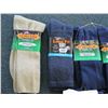 Image 2 : Qty 10 Men's Extra Wide Comfort Fit Socks in Black, White, Tan
