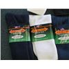 Image 2 : Qty 16 Men's Extra Wide Comfort Fit Socks in Black, White, Blue