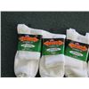 Image 2 : Qty 6 Men's Extra Wide Comfort Fit Socks in White, Tan