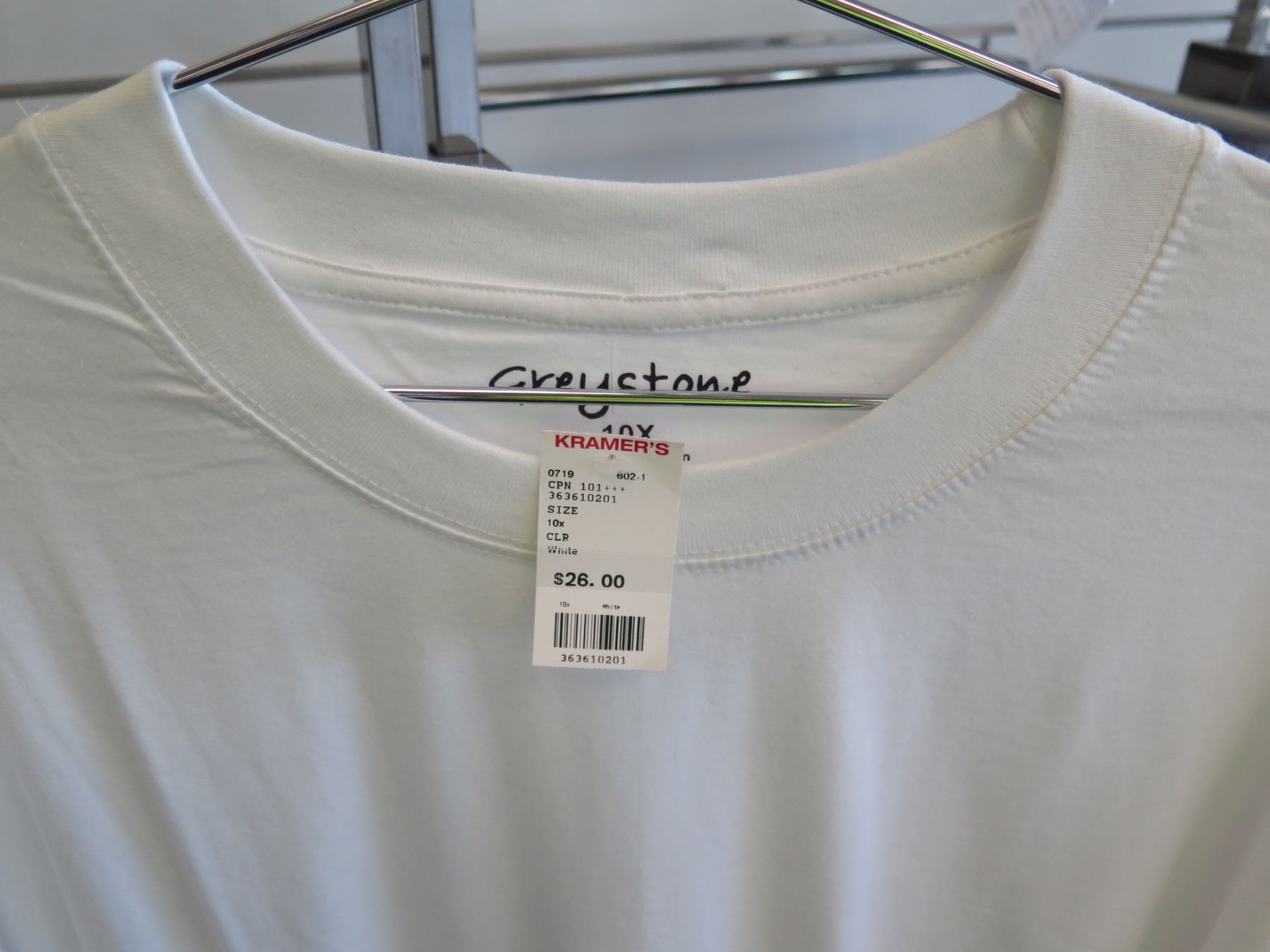 Qty 5 Men S T Shirts By Graystone In Black White Size 10xl Oahu Auctions