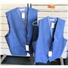 Image 1 : Qty 2 Men's Royal Blue Vests Luchiano Visconti Size 2XL