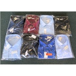 Qty 8 Men's Dress Shirts Misc Colors Modena Classic Fit Size 19"-24" Neck