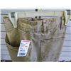 Image 2 : Khaki Light Brown Men's Long Pants Jeans Size 36