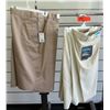 Image 1 : Qty 2 Men's Tan Shorts Stretch Microfiber Extender Waistband Size 56 & 56W