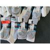 Image 2 : Qty 22 Men's Extra Wide Comfort Socks in White & Gray