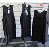 Image 1 : Qty 3 D555 Black Tank Muscle Shirts Size 1XL
