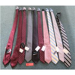 Qty 10 Misc Design Extra Long Neck Ties by Barbara Blank, Bruno Piattelli, etc