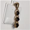 Image 1 : 18K Yellow Gold Black Diamond(1.4ct) Pendant, Made in Canada, Appraised Retail $2105