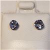 Image 2 : 10K Yellow Gold Tanzanite(0.56ct) Freshwater Pearl 2-In-1 Reversible Earrings, Made in Canada, Sugge