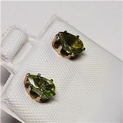 14K Gold Filled Peridot Earrings, Made in Canada