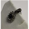 Image 4 : 14K White Gold Ceylon Sapphire(0.6ct) Diamond(0.18ct) Pendant, Made in Canada, Appraised Retail $297