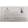 Image 5 : 14K White Gold Ceylon Sapphire(0.6ct) Diamond(0.18ct) Pendant, Made in Canada, Appraised Retail $297