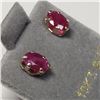 Image 1 : 10K Yellow Gold Ruby(0.6ct) Earrings, Made in Canada, Suggested Retail Value $300