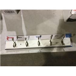 Richelieu Brushed Nickel Wall Mounted Coat Rack