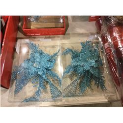 Home Accents Holiday 13" Tree Topper - Blue Lot of 2