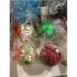 Home Accents Holiday 6" Shatter-Resistant Ornaments Lot of 4