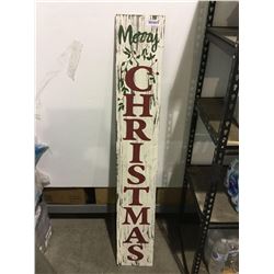 Home Accents Holiday Wooden Porch Sign -  Merry Christmas 