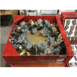 Home Accents Holiday 32" Flocked Decorative Wreath