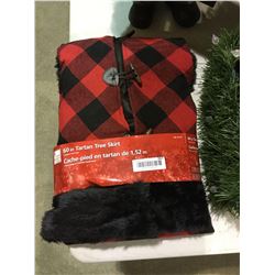 Home Accents Holiday 60" Tartan Tree Skirt