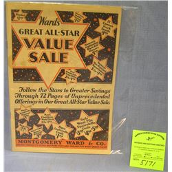 Original Montgomery Ward and Co. sales catalog