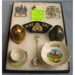 Collection of Canadian mounted police collectibles