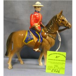 Canadian royal police figure on horseback