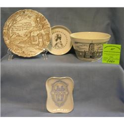 Group of four vintage souvenirs