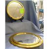 Image 1 : Group of three gold framed vanity framed mirrors