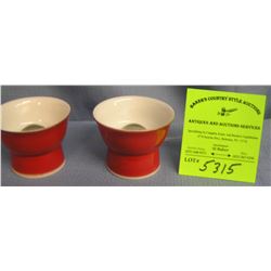 Pair of unusual Japanese Sake cups