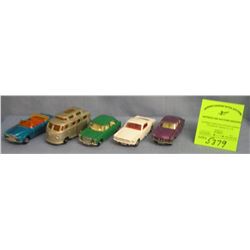 Group of five vintage Matchbox vehicles