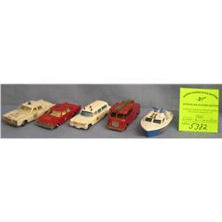 Group of five vintage Matchbox vehicles