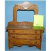 Image 1 : Miniature oak salesman sample dresser