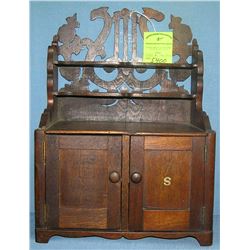 Antique oak kitchen hutch salesman sample