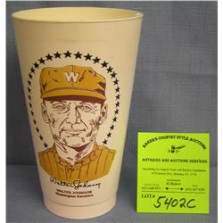 Vintage Walter Johnson Washington Senators sports cup