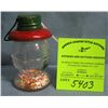 Image 1 : Antique lantern candy container glass and tin
