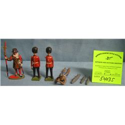 Group of vintage metal toys and collectibles