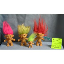 Group of vintage trolls