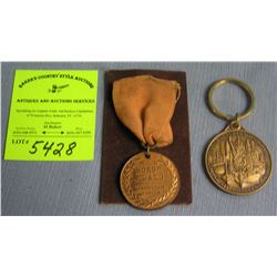 Pair of vintage medals