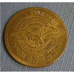 Antique one dollar clothing token