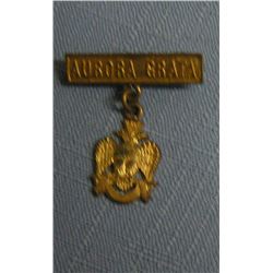 Early military medal titled Auroras Grata