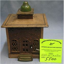 Early Hall?s excelsior cast iron mechanical bank