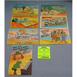 Group of early comic related post cards