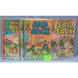 Group of 5 vintage Sad Sack comic books