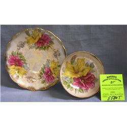 Antique hand painted European cup and saucer set