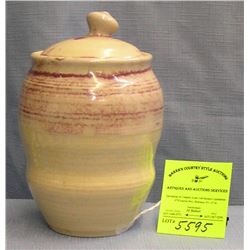 Artist signed Verschure covered jar