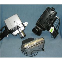 Group of 3 vintage movie cameras